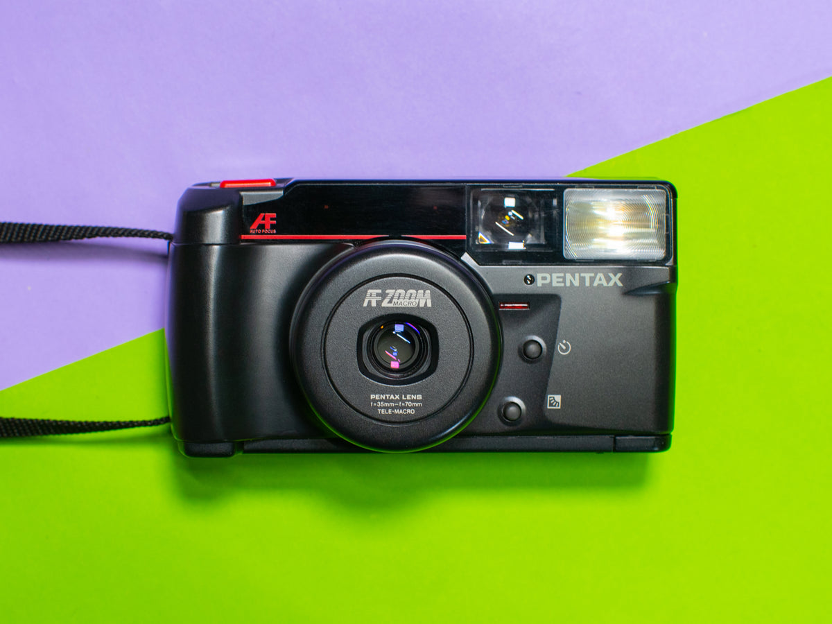 Pentax IQZoom 70 Point and Shoot 35mm Film Camera Viejita Vintage