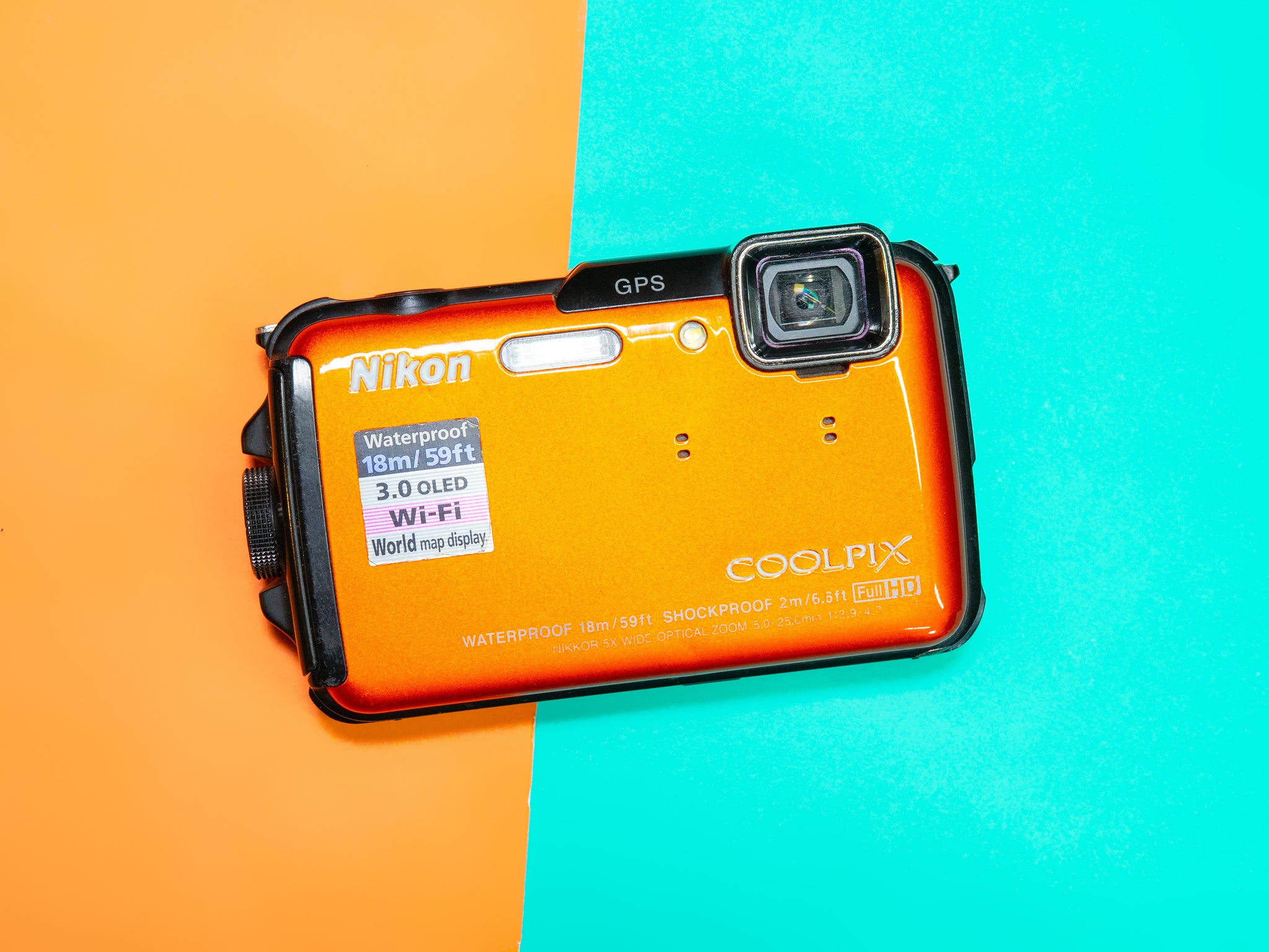 Nikon COOLPIX AW110 オレンジ 稼働確認済】ニコン 防水デジカメ【GPS