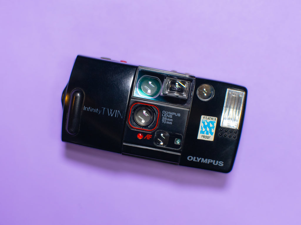 Olympus Infinity Twin Point and Shoot 35mm Film Camera