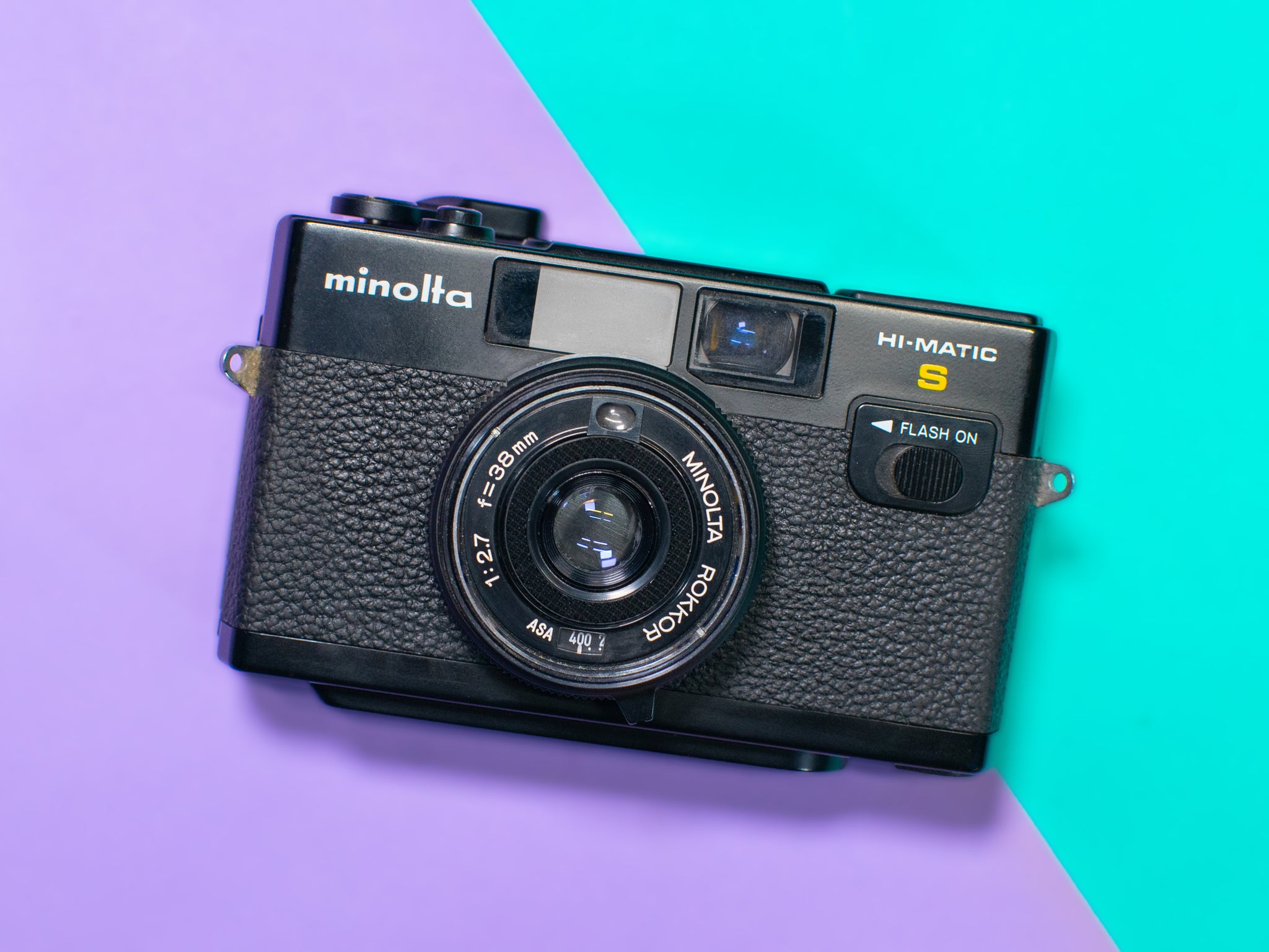 Vintage Minolta Hi-Matic E Rokkor-QF 40mm 1.7 Rangefinder Film Camera JG Vintage Minolta Hi-Matic E Rokkor-QF 40mm 1.7 Rangefinder Film Camera JG
