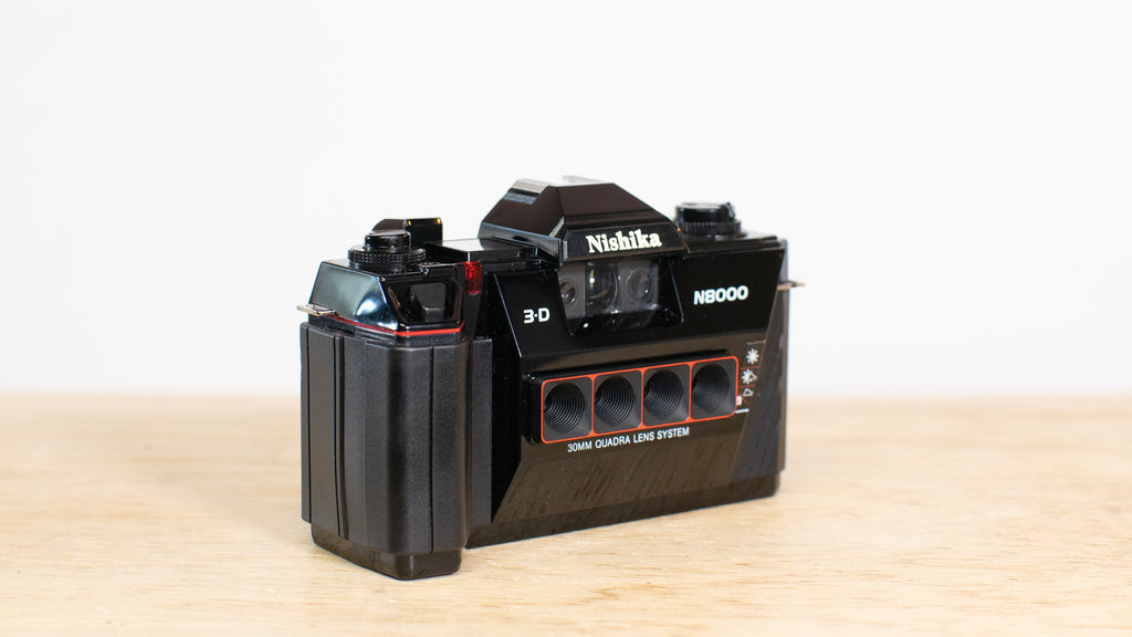 Camera with Nishika 30mm quad lens