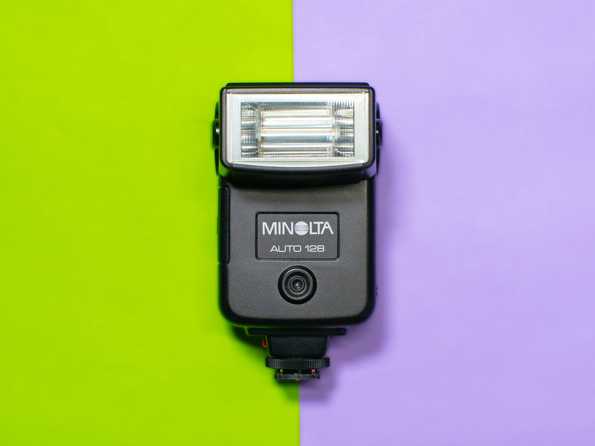 Minolta Auto 128 Flash Viejita Vintage