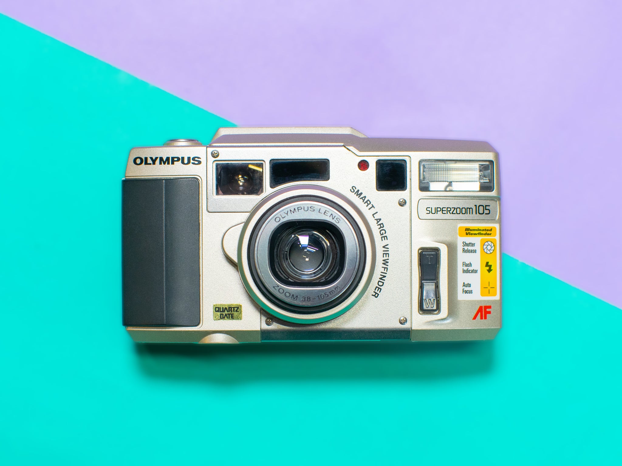 Olympus Superzoom 105 Point and Shoot 35mm Film Camera – Viejita