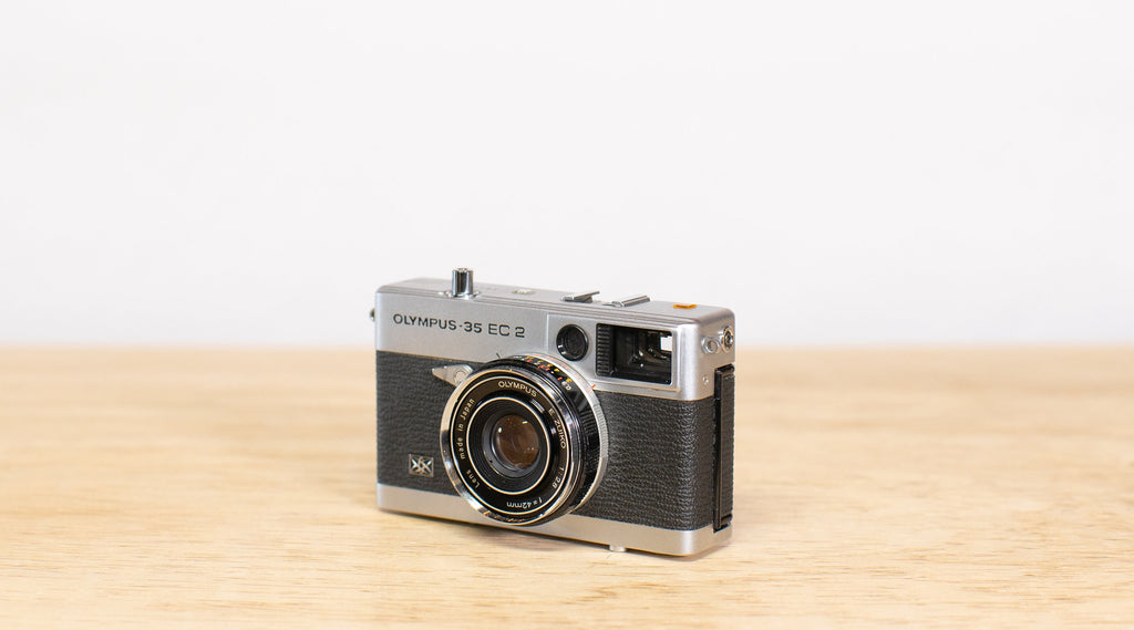 Olympus 35 EC2 35mm camera with E.Zuiko 42mm 1:2.8 prime lens