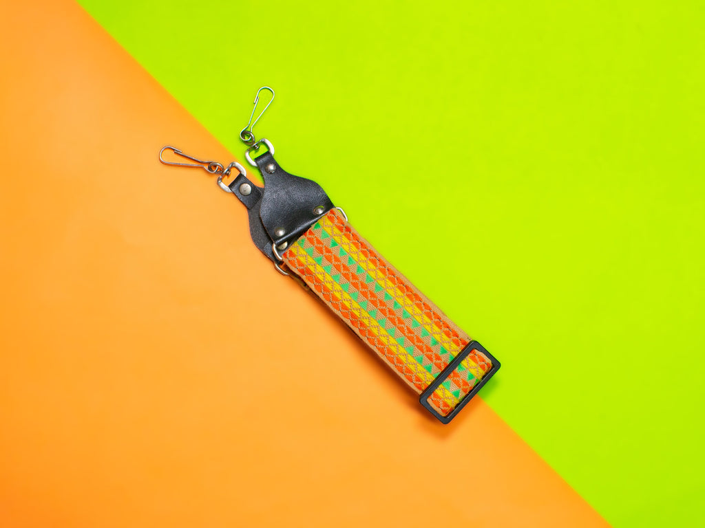 Camera Strap - Neon Green, Orange, and Yellow