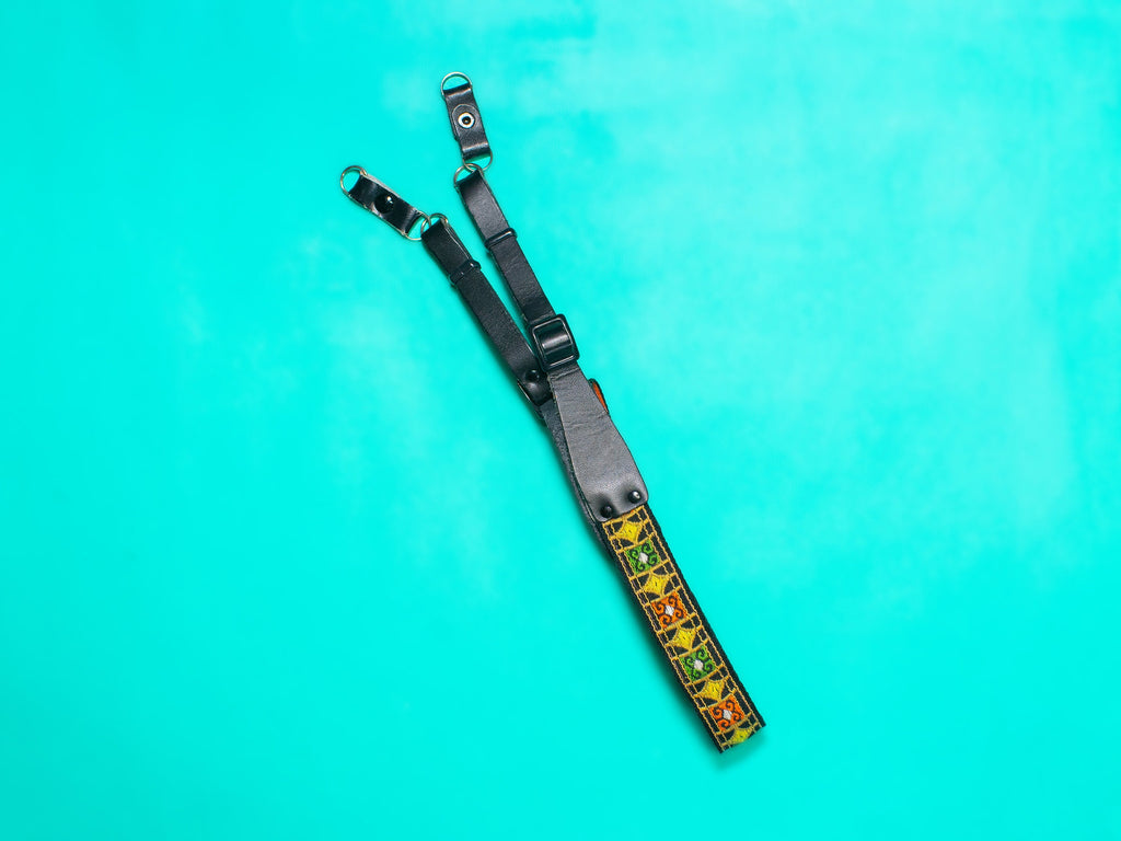 Camera Strap - Green, Orange, and Yellow